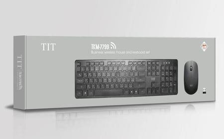 كيبورد وماوس - لوحة مفاتيح سلكي TIT TKM-7799