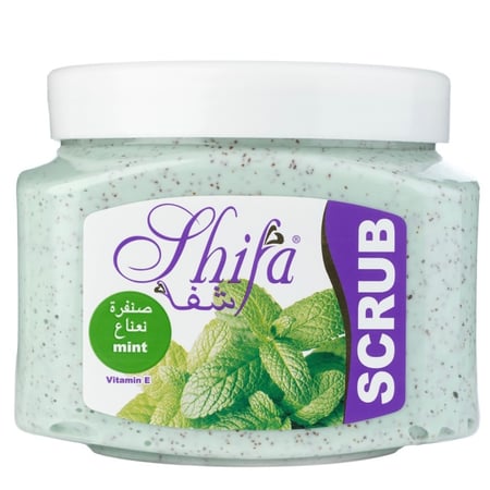 صنفرة الوجه والجسم بخلاصة النعناع 300 مل SHIFA