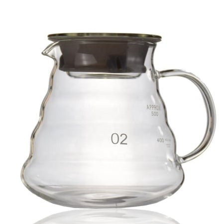 سيرفر قهوة V60 زجاجي 500 مل LX-53104
