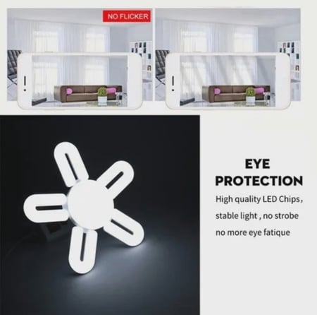 اضاءة LED قابل للطي 60 واط GEEPAS GESL55095