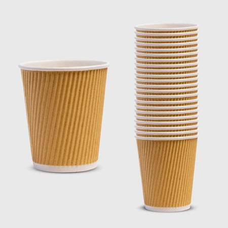 اكواب ورقية 8 اونصة دبل 25 كوب golden pack 1208065