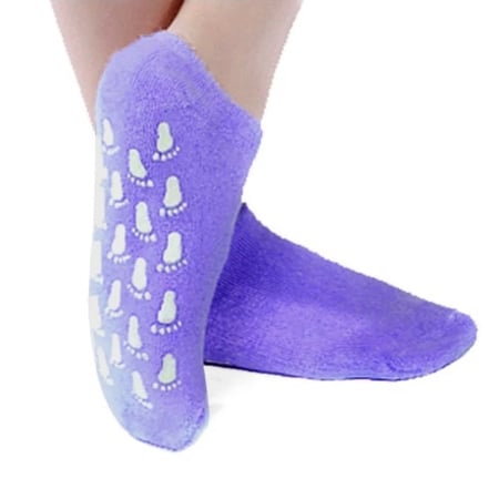سبا سستم جوارب الجل السحرية لترطيب القدمين بنفسجي Spa System