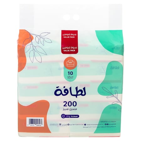 مناديل لطافة 200 منديل 10 عبوات Latafa