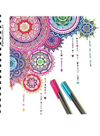 مجموعة اقلام حبر بخط رفيع 0.3 ملم مكونة من 10 الوان ستلدر STAEDTLER