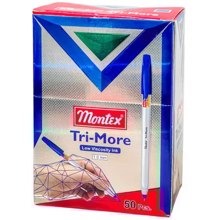 قلم حبر جاف ازرق Montex Tri-More
