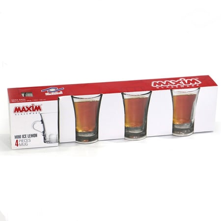 طقم أكواب زجاج 165 مل 4 قطع ALSAHAH MAS8402