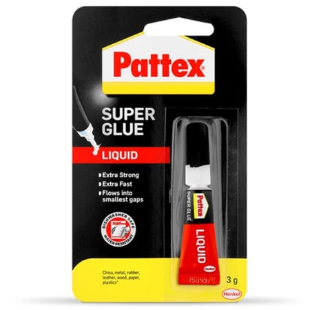 غراء لاصق سائل 3 غرام Pattex SUPER GLUE