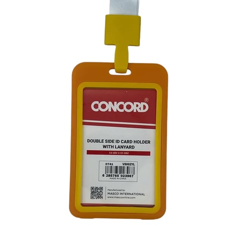 حافظة بطاقة مع علاق برتقالي 54*85 ملم CONCORD V5002YL