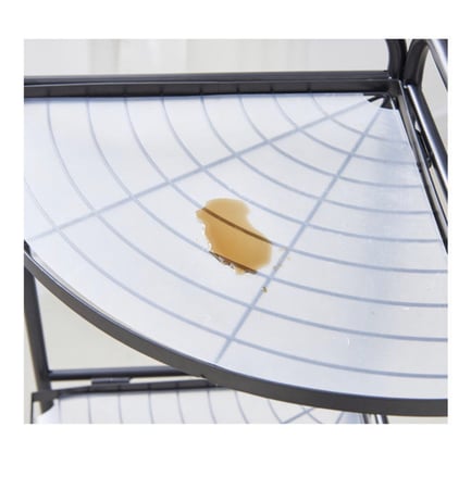 رف تخزين زاوية قابل للطي 3 ارفف لون ابيض 87*38*7.5 سم EXTRA EX-84059