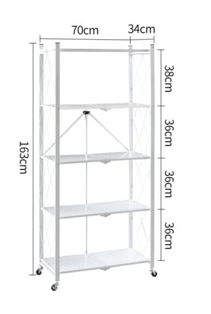 رف تخزين قابل للطي متعددة الوظائف 5 ارفف MS-23367