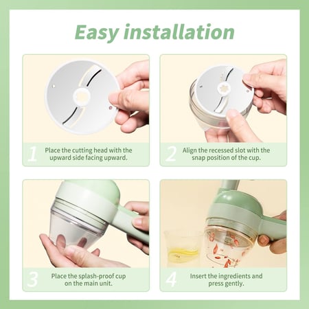 قطاعة خضار 4 في 1 قابلة لإعادة الشحن HE7271