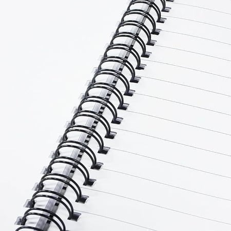 سلك تغليف حلزوني 14.3 ملم اسود 100 قطعة 9 BIRO