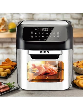 قلاية هوائية وفرن كهربائي 2 في 1 - 12 لتر 1800 واط KION KHD/6258