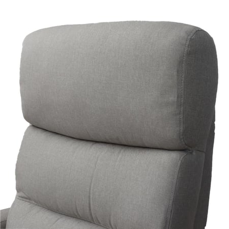 كرسي استرخاء هزاز قماش رمادي فاتح ASL-7187