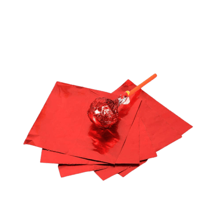 قصدير المنيوم للتغليف 10 سم - 100 ورقة