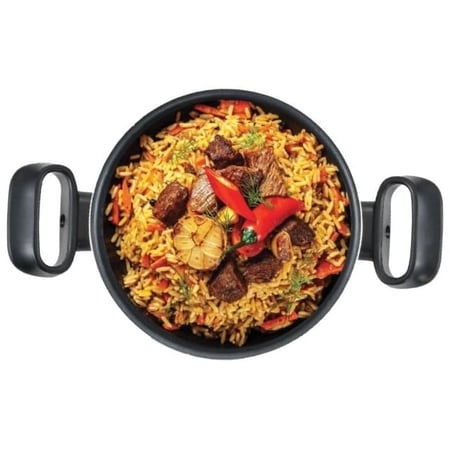 قدر تفلون مع غطاء ستانلس ستيل 28 سم MISTER COOK MC/1253/28