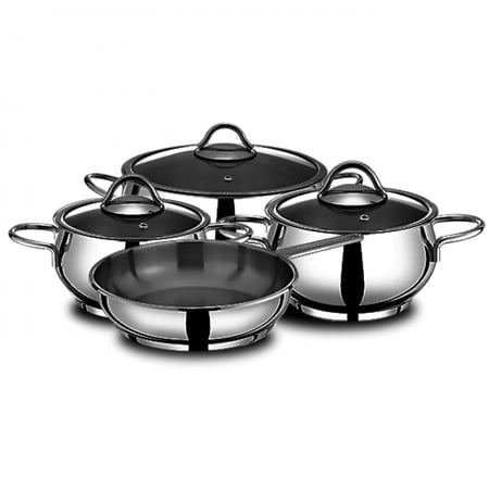 طقم قدور ستيل 7 قطع MISTER COOK BA3000