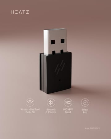 محول لاسلكي واي فاي HEATZ ZW10