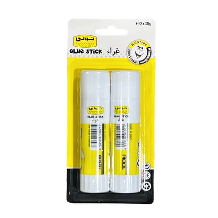 صمغ ابيض لاصق 40 غرام قطعتين TOOLY TL-GS40-2