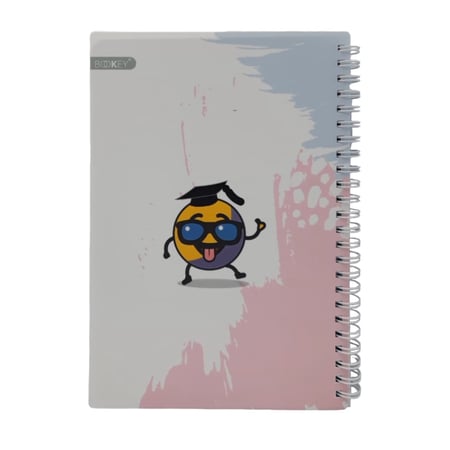 دفتر مربعات سلك 100 ورقة BOOKEY A5-24100SQ