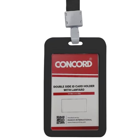 حافظة بطاقة مع علاق أسود 54*85 ملم CONCORD M200BK