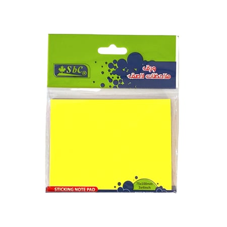 ورق ملاحظات لاصق 4*3 انش SBC 3857-002