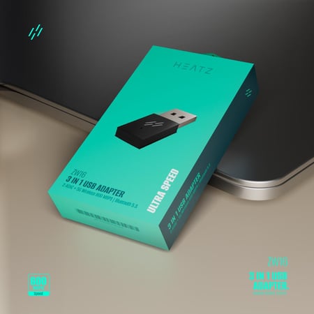 محول لاسلكي واي فاي HEATZ ZW10