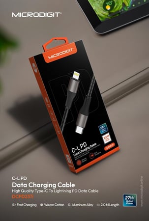 كابل ايفون 2 متر 27 واط مايكروديجيت DCPD237I