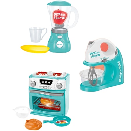 لعبة اجهزة المطبخ 3 في 1 العاب تفاعلية للاطفال