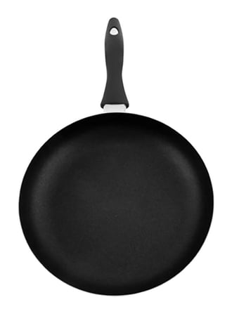 مقلاة مقاس 28 سم  مع 3 قطع  من النايلون الاسود  ROYALFORD  RF4126