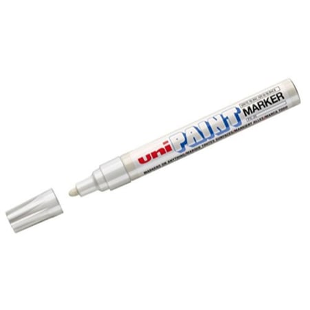 قلم ماركر بويه ابيض 2.8mm راس دائري يوني بول (uni-ball PX-20(L