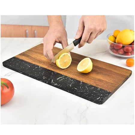 لوح تقديم رخامي خشبي 30*15 سم CC 43609