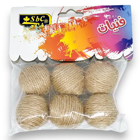 فنيات كرات خيط خيش 6 قطع SBC