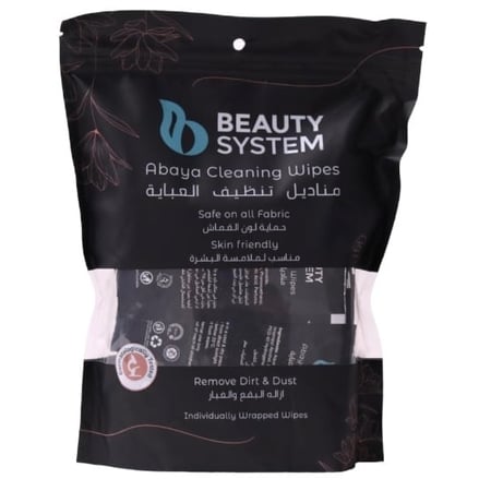 مناديل تنظيف العباية 25 منديل BEAUTY SYSTEM