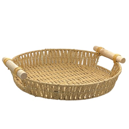 سلة تقديم خوص 34*34 سم 605560