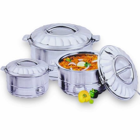 طقم حافظات طعام ستانلس ستيل 3 قطع B19-22069