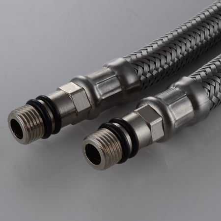 طقم هوز خلاط ستيل 80 سم 2 حبة