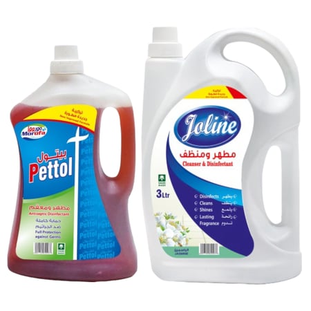 جولين مطهر ومنظف ارضيات برائحة الياسمين لتر + 1.8 لتر JOLINE
