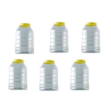 علب بلاستيكية 750 مل - 6 قطع