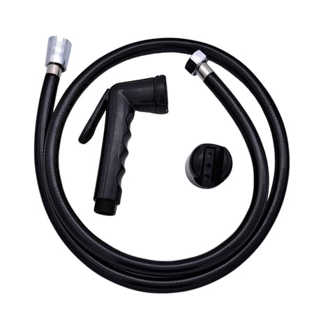 طقم شطاف ضغاط أسود بلاستيك تركي KERASUS 406050000-B