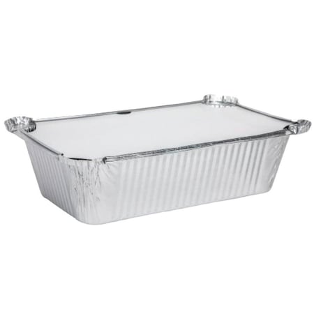 صحن قصدير بغطاء 8 حبات 22*16*5.5 سم سم 6016