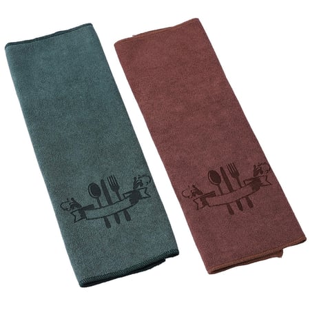 قماش تنظيف مايكروفايبر 30*30 سم قطعتين W14-0841