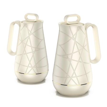 طقم ترامس شاي وقهوة 1 لتر + 0.5 لتر Mister Brand MB/118-2