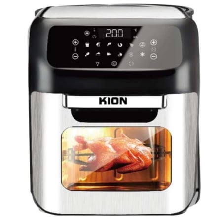 قلاية هوائية وفرن كهربائي 2 في 1 - 12 لتر 1800 واط KION KHD/6258