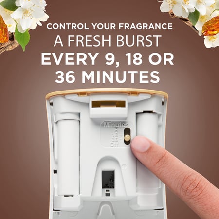 جهاز بخاخ أتوماتيكي وعبوة برائحة فخامة العنبر والعود 269 مل glade