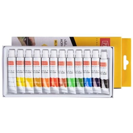 الوان اكريليك 12 مل 12 لون PRIMA PR -AC-12ML