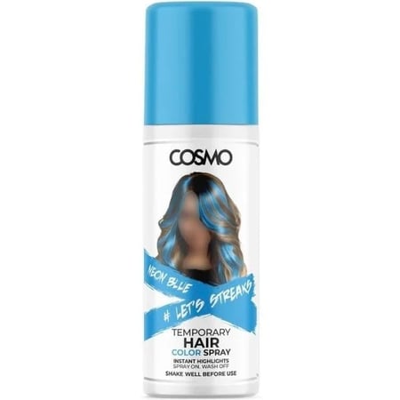كوزمو بخاخ صبغة شعر مؤقتة ازرق 100 مل COSMO