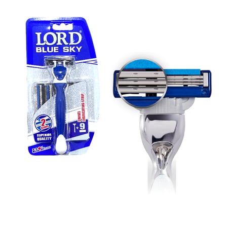 موس حلاقة لورد شفرتين 9 قطع شفرات