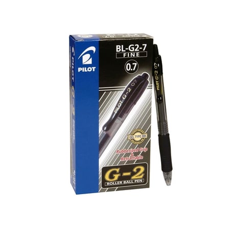 قلم جل اسود 0.7 مل PILOT BL-G2-7-B