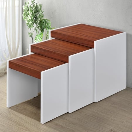 طقم طاولات جانبية 3 حبات ماليزي MLY-712